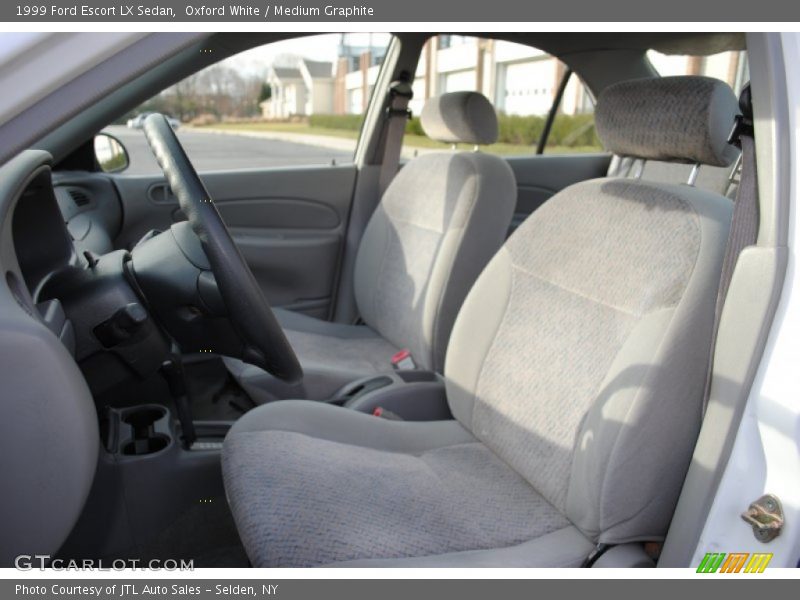 Oxford White / Medium Graphite 1999 Ford Escort LX Sedan