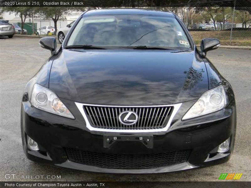 Obsidian Black / Black 2010 Lexus IS 250