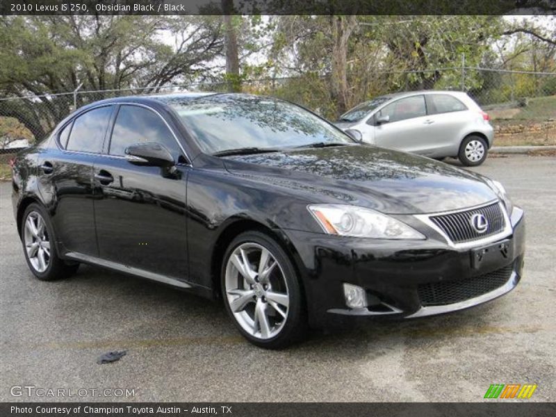 Obsidian Black / Black 2010 Lexus IS 250