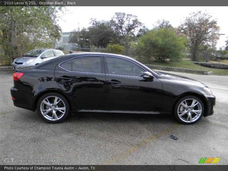 Obsidian Black / Black 2010 Lexus IS 250