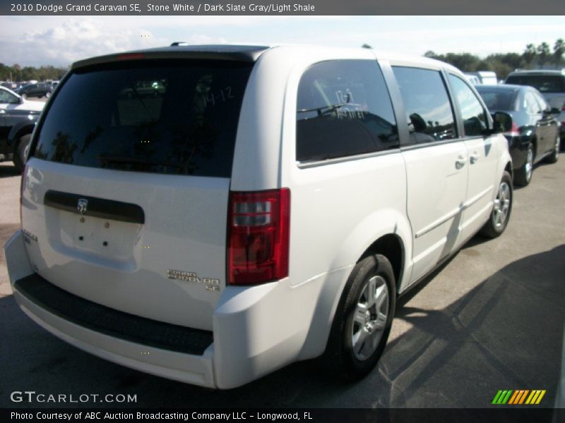 Stone White / Dark Slate Gray/Light Shale 2010 Dodge Grand Caravan SE