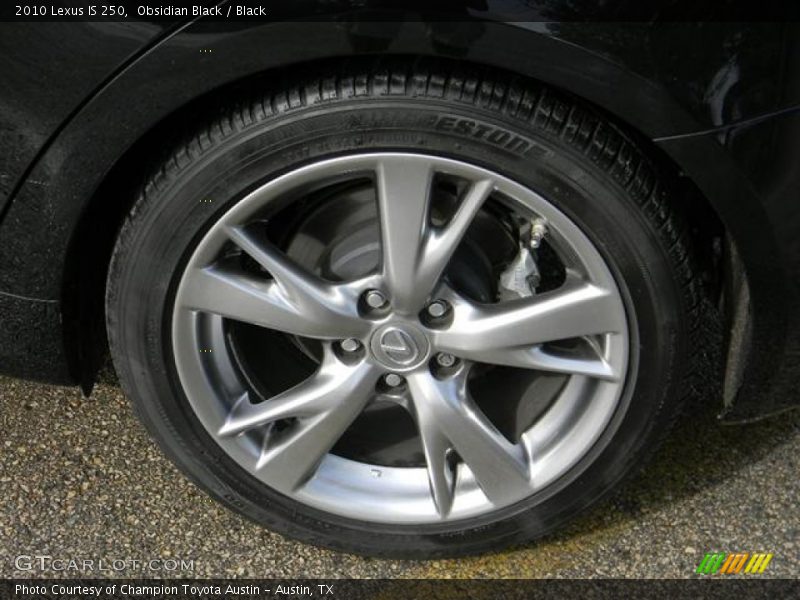 Obsidian Black / Black 2010 Lexus IS 250