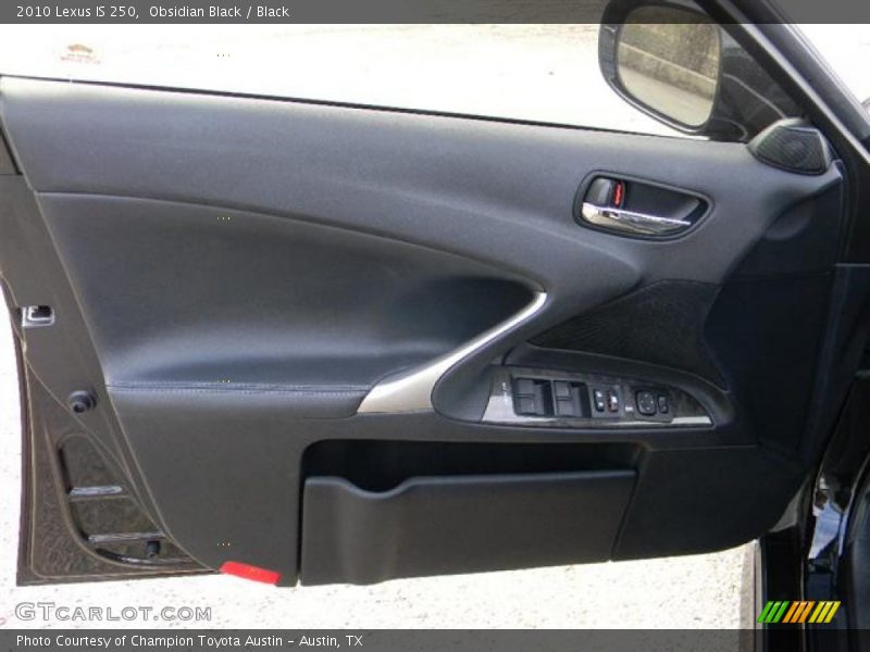 Obsidian Black / Black 2010 Lexus IS 250