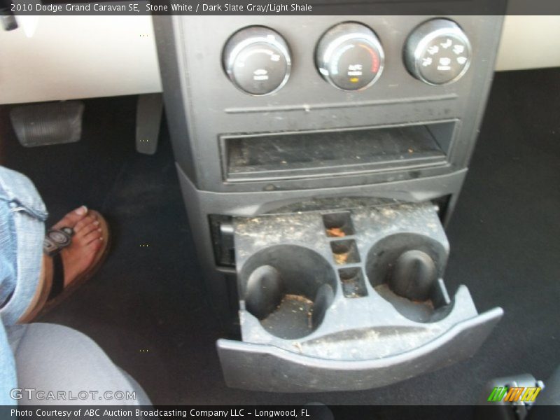 Stone White / Dark Slate Gray/Light Shale 2010 Dodge Grand Caravan SE
