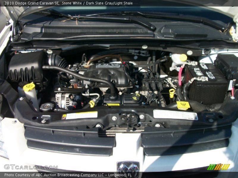 Stone White / Dark Slate Gray/Light Shale 2010 Dodge Grand Caravan SE