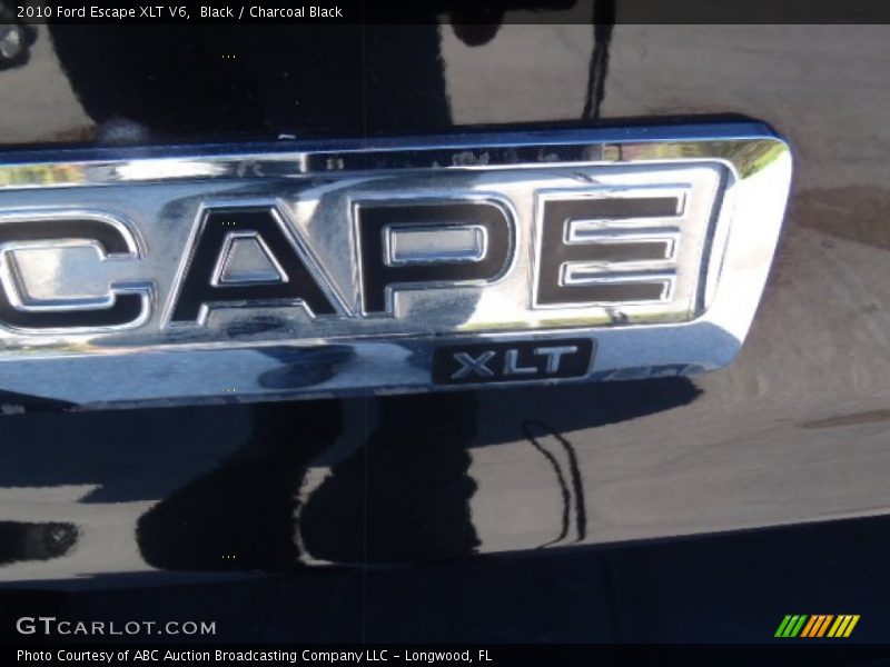 Black / Charcoal Black 2010 Ford Escape XLT V6