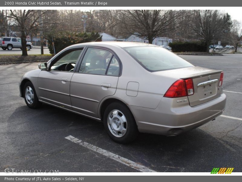Titanium Metallic / Beige 2003 Honda Civic Hybrid Sedan