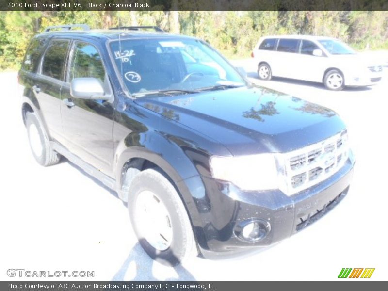 Black / Charcoal Black 2010 Ford Escape XLT V6