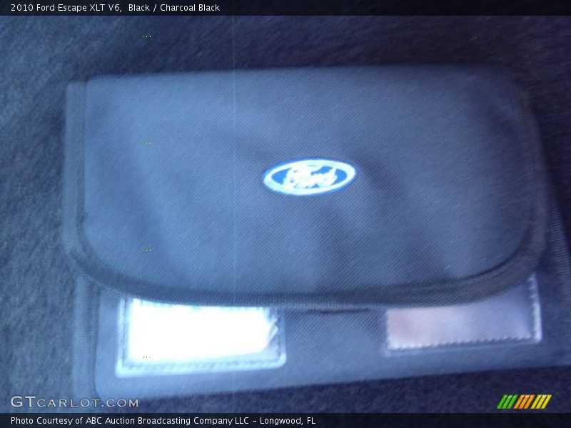 Black / Charcoal Black 2010 Ford Escape XLT V6