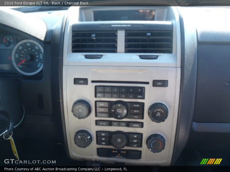 Black / Charcoal Black 2010 Ford Escape XLT V6
