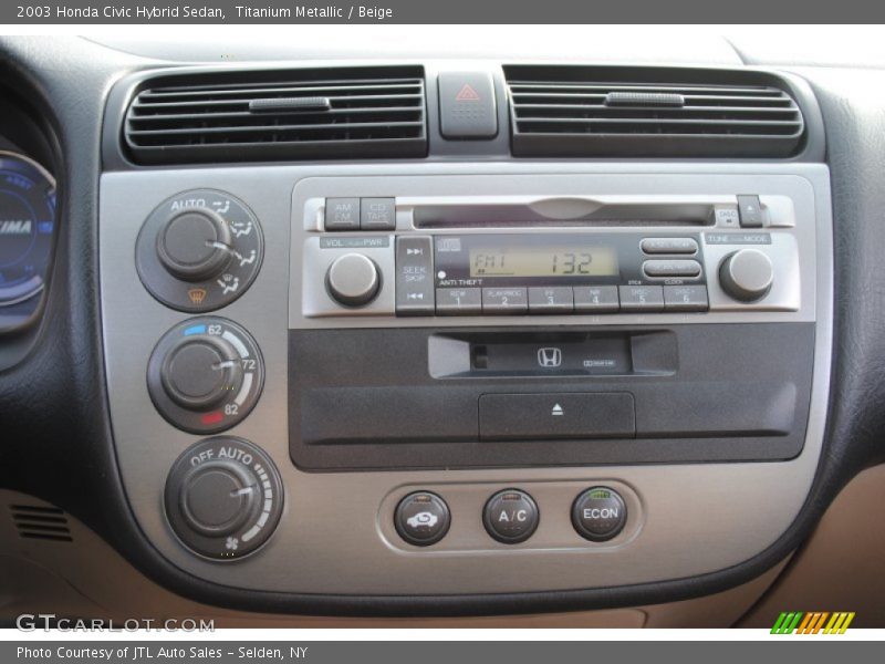 Titanium Metallic / Beige 2003 Honda Civic Hybrid Sedan
