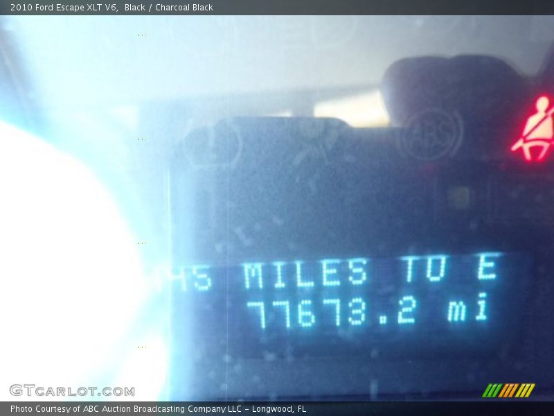 Black / Charcoal Black 2010 Ford Escape XLT V6