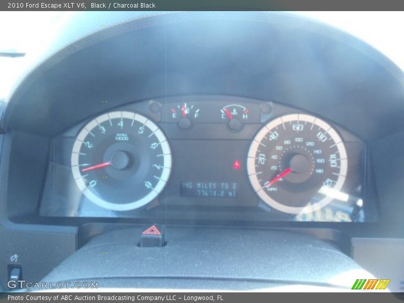 Black / Charcoal Black 2010 Ford Escape XLT V6