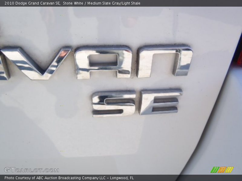 Stone White / Medium Slate Gray/Light Shale 2010 Dodge Grand Caravan SE