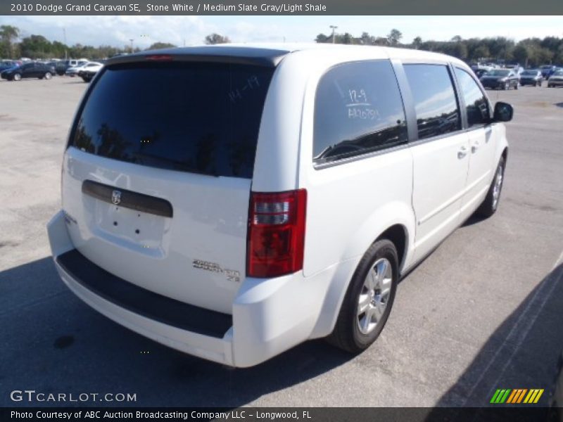 Stone White / Medium Slate Gray/Light Shale 2010 Dodge Grand Caravan SE