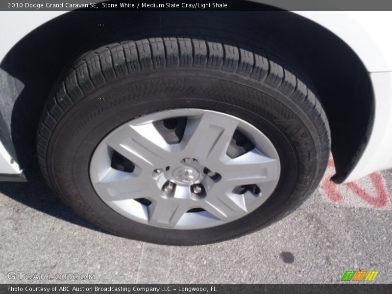 Stone White / Medium Slate Gray/Light Shale 2010 Dodge Grand Caravan SE
