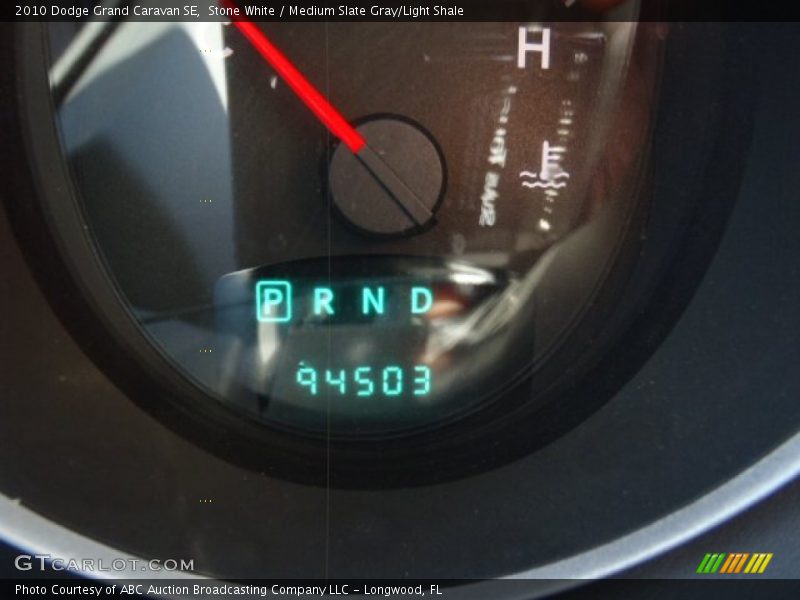 Stone White / Medium Slate Gray/Light Shale 2010 Dodge Grand Caravan SE