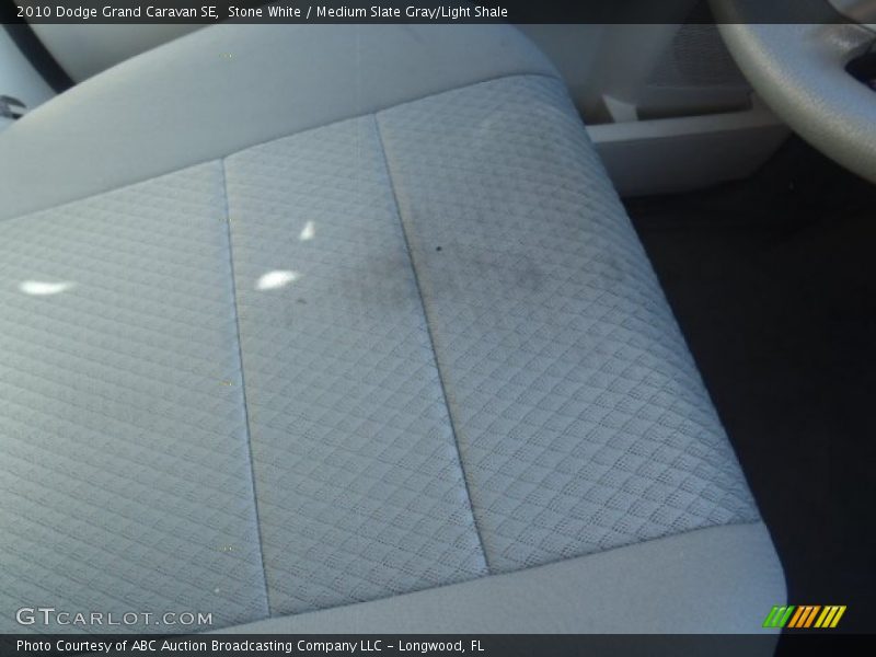 Stone White / Medium Slate Gray/Light Shale 2010 Dodge Grand Caravan SE