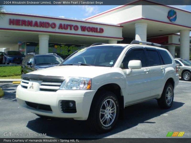 Dover White Pearl / Sandblast Beige 2004 Mitsubishi Endeavor Limited