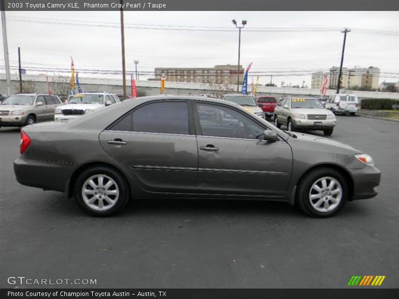 Phantom Gray Pearl / Taupe 2003 Toyota Camry XLE