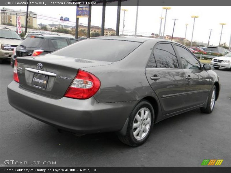 Phantom Gray Pearl / Taupe 2003 Toyota Camry XLE