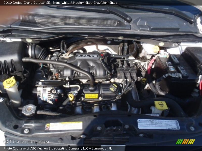 Stone White / Medium Slate Gray/Light Shale 2010 Dodge Grand Caravan SE