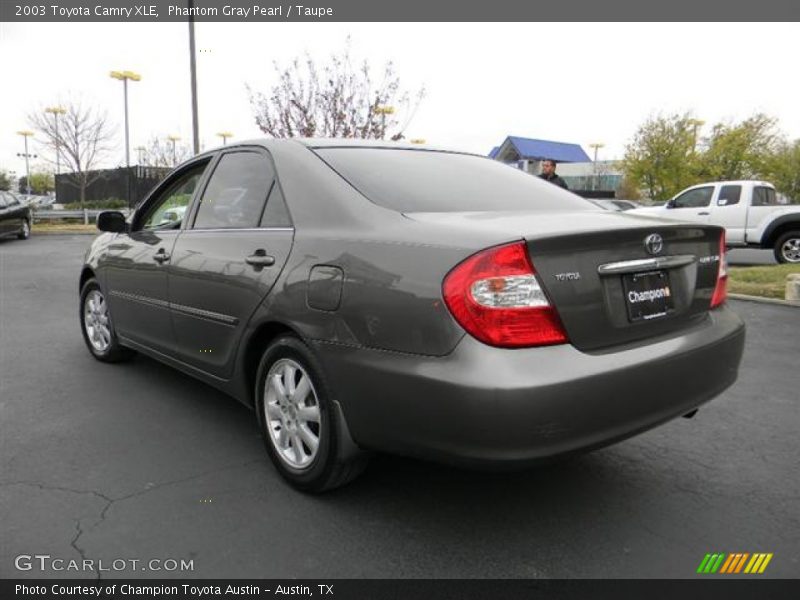 Phantom Gray Pearl / Taupe 2003 Toyota Camry XLE