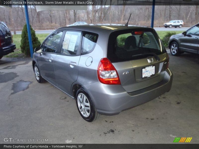 Storm Silver Metallic / Black/Grey 2008 Honda Fit Hatchback