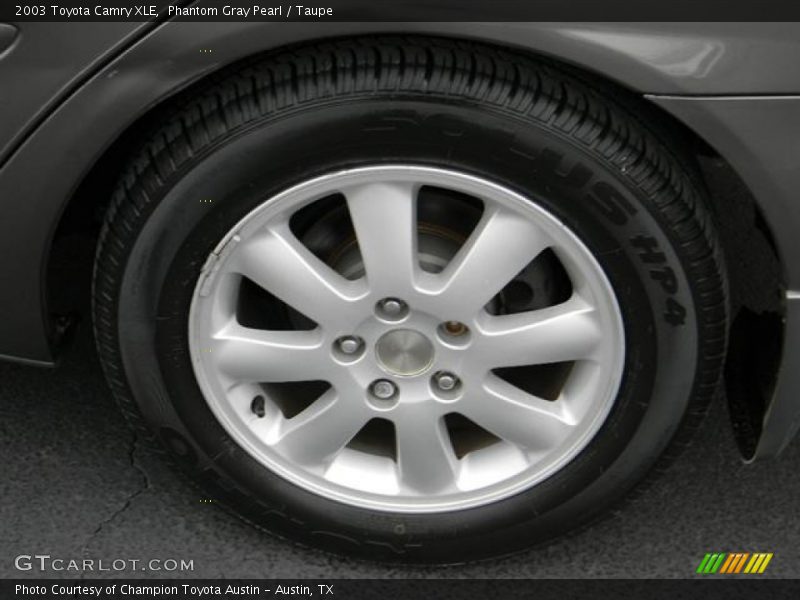 Phantom Gray Pearl / Taupe 2003 Toyota Camry XLE