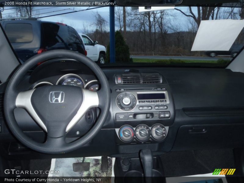 Storm Silver Metallic / Black/Grey 2008 Honda Fit Hatchback