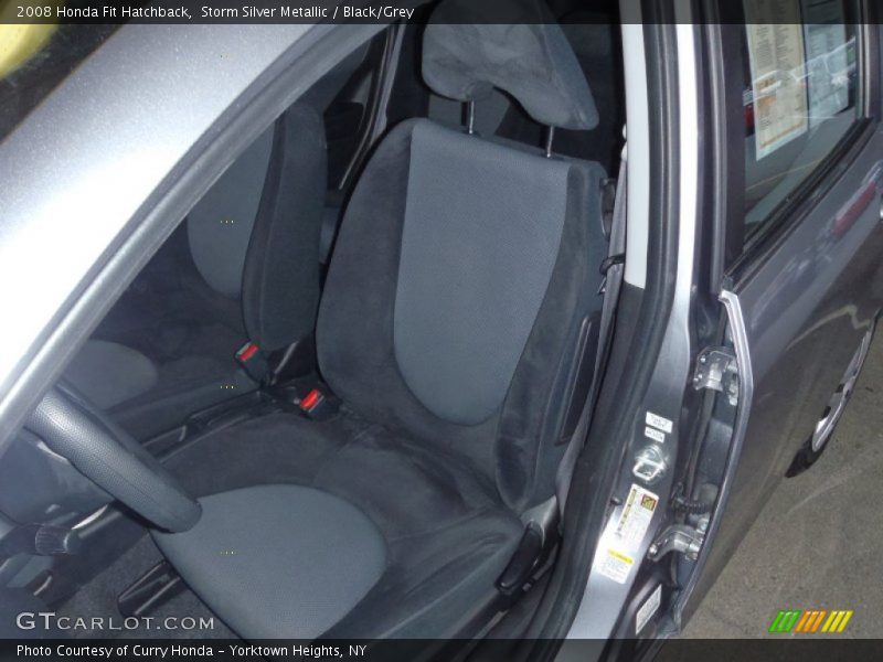 Storm Silver Metallic / Black/Grey 2008 Honda Fit Hatchback
