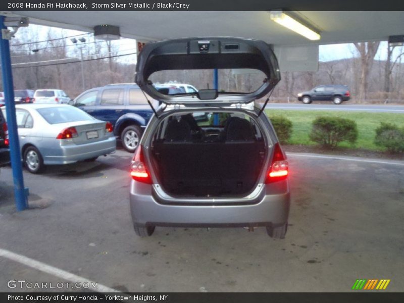 Storm Silver Metallic / Black/Grey 2008 Honda Fit Hatchback