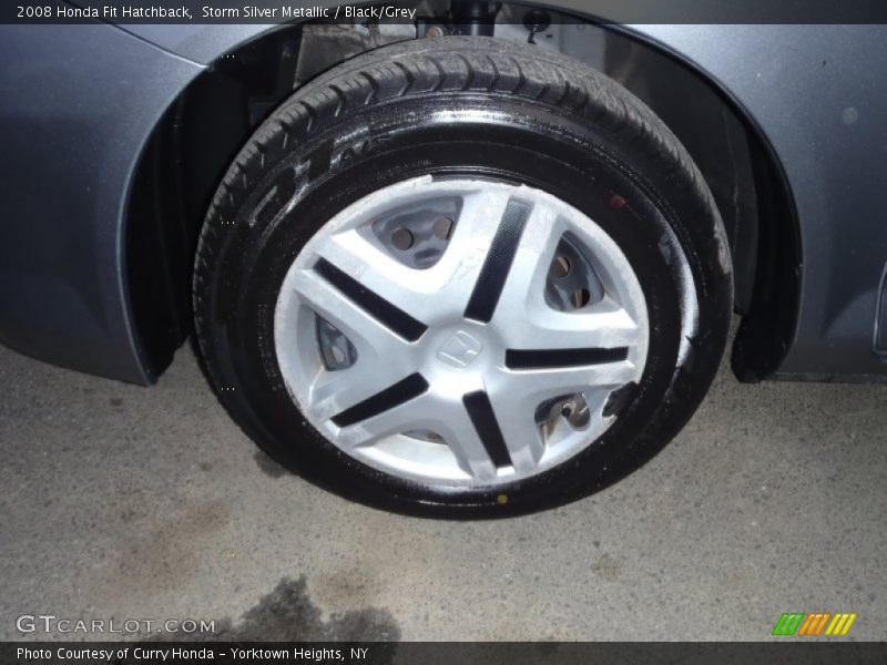 Storm Silver Metallic / Black/Grey 2008 Honda Fit Hatchback