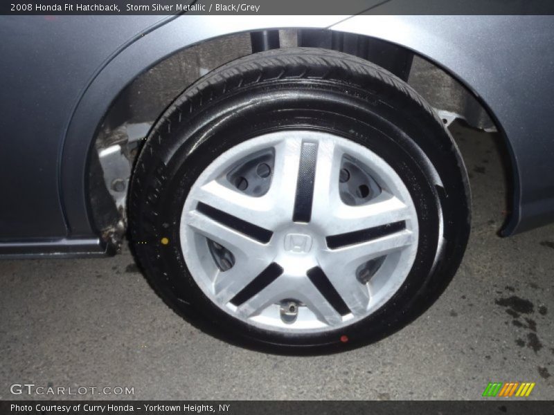 Storm Silver Metallic / Black/Grey 2008 Honda Fit Hatchback