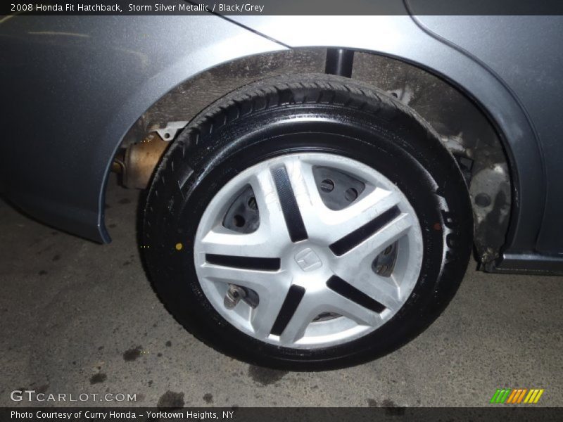 Storm Silver Metallic / Black/Grey 2008 Honda Fit Hatchback