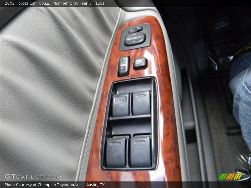 Phantom Gray Pearl / Taupe 2003 Toyota Camry XLE