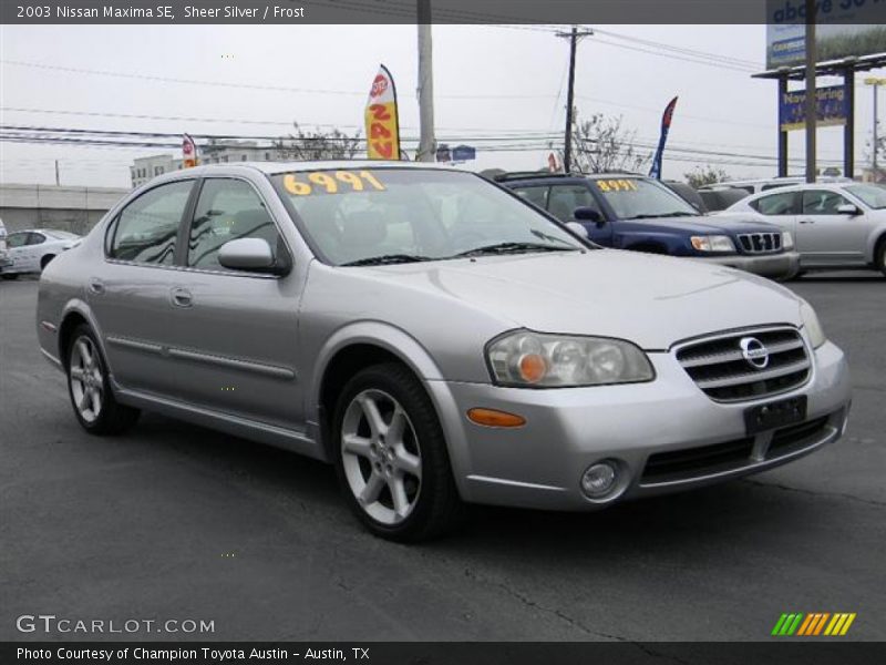Sheer Silver / Frost 2003 Nissan Maxima SE