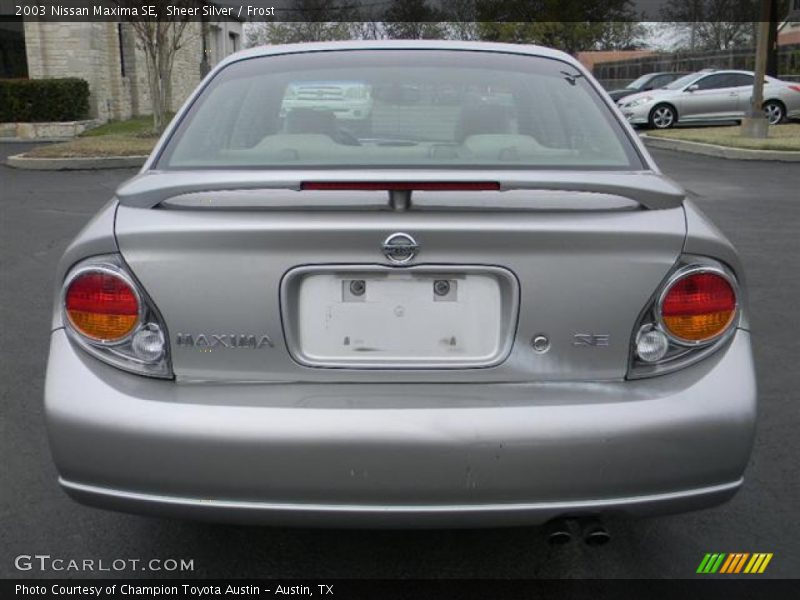 Sheer Silver / Frost 2003 Nissan Maxima SE