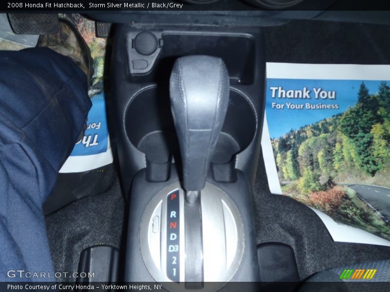 Storm Silver Metallic / Black/Grey 2008 Honda Fit Hatchback