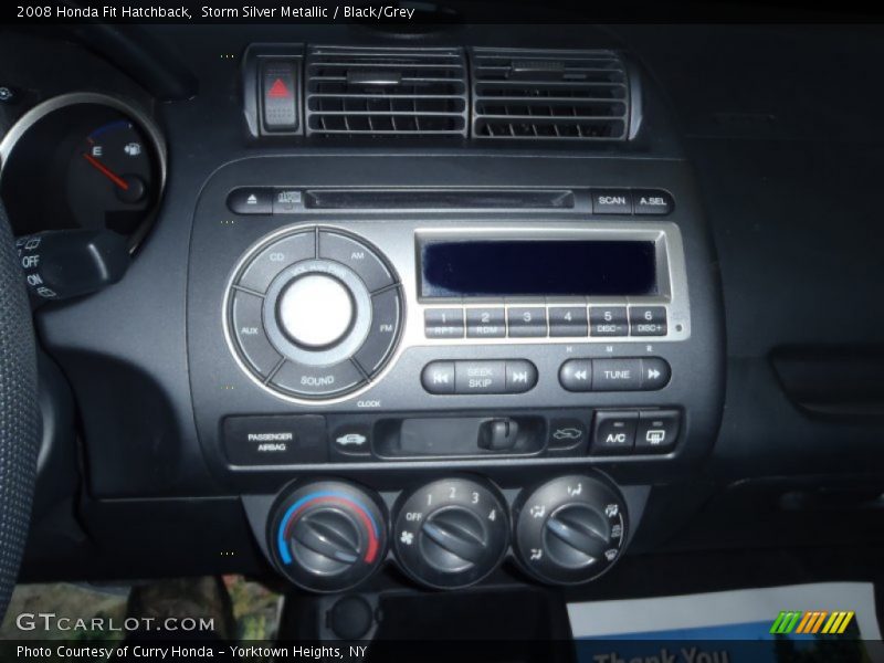 Storm Silver Metallic / Black/Grey 2008 Honda Fit Hatchback