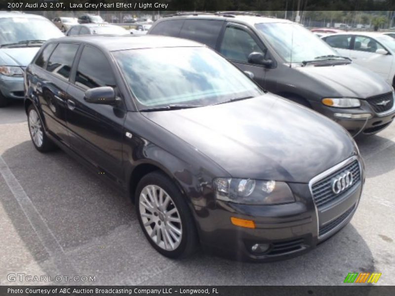 Lava Grey Pearl Effect / Light Grey 2007 Audi A3 2.0T
