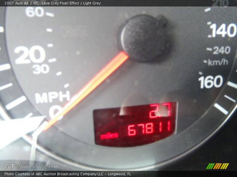 Lava Grey Pearl Effect / Light Grey 2007 Audi A3 2.0T