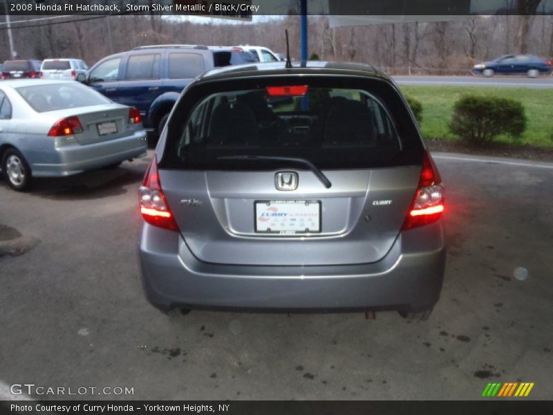 Storm Silver Metallic / Black/Grey 2008 Honda Fit Hatchback
