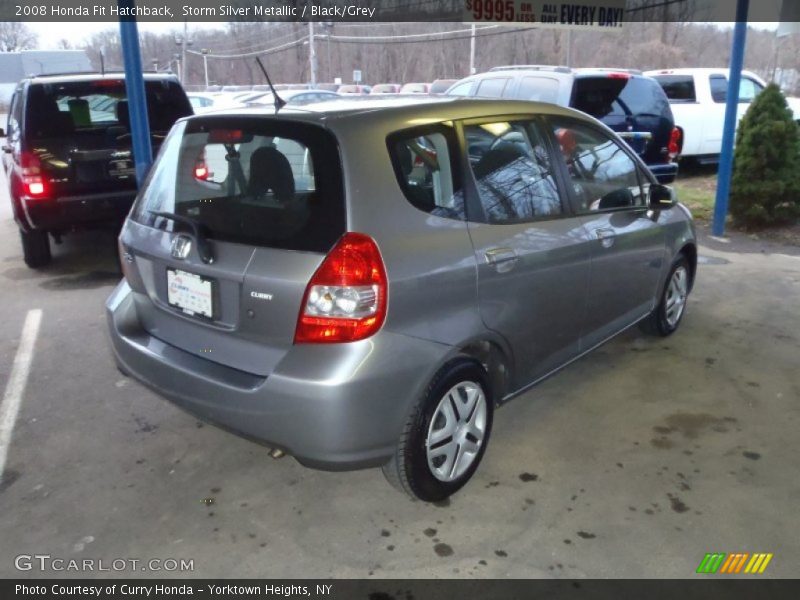 Storm Silver Metallic / Black/Grey 2008 Honda Fit Hatchback