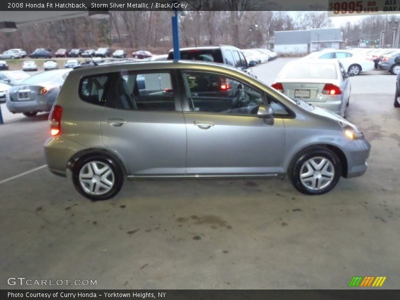 Storm Silver Metallic / Black/Grey 2008 Honda Fit Hatchback