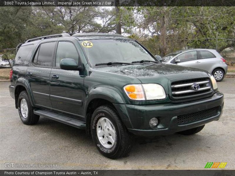 Imperial Jade Green Mica / Oak 2002 Toyota Sequoia Limited