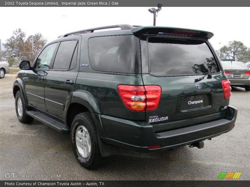 Imperial Jade Green Mica / Oak 2002 Toyota Sequoia Limited