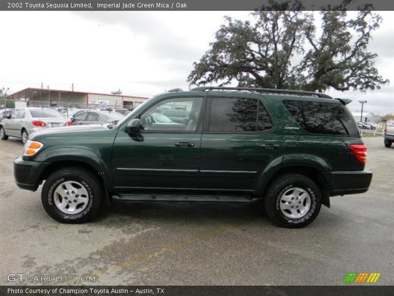 Imperial Jade Green Mica / Oak 2002 Toyota Sequoia Limited