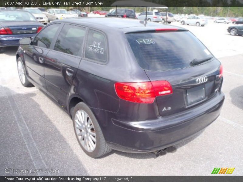 Lava Grey Pearl Effect / Light Grey 2007 Audi A3 2.0T
