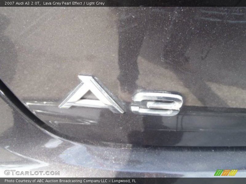 Lava Grey Pearl Effect / Light Grey 2007 Audi A3 2.0T